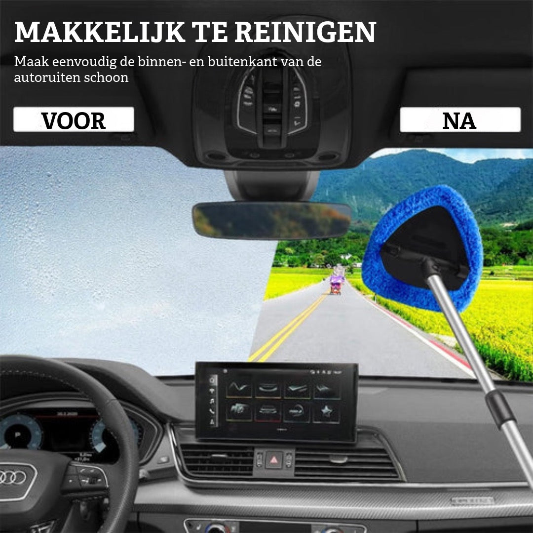 Car Windshield Cleaning Tool Set – Uitschuifbaar & 180° Draaibaar