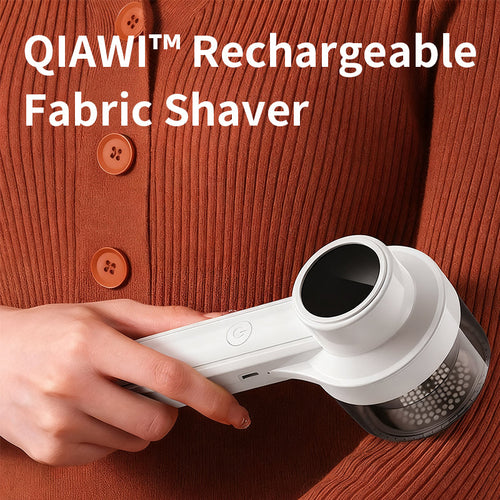 QIAWI™ Rechargeable Fabric Shaver, Lint Remover Shaver with 6-Leaf Blades