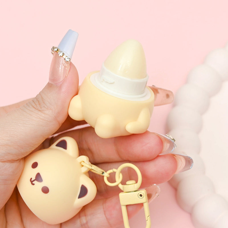 Juxek™ Fruit Flavored Lip Balm, Cute Bear Design, Strawberry, Blueberry and Honey Flavors