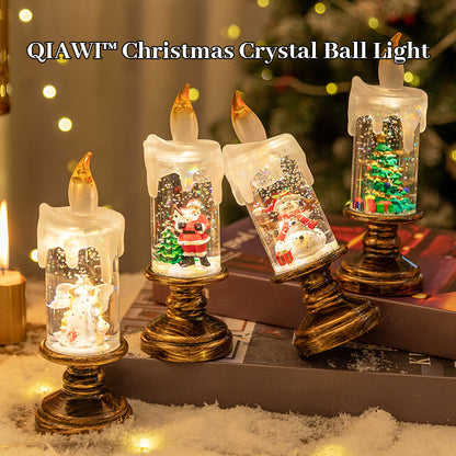 QIAWI™ Christmas Crystal Ball Light, Christmas Room Decor for Home & Gifting