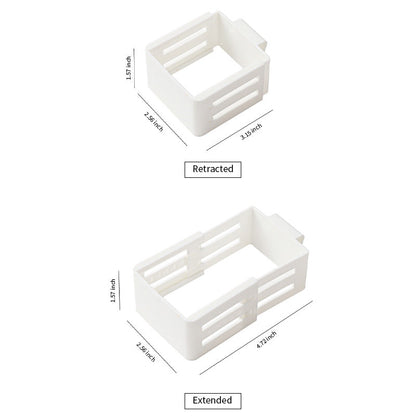 QIAWI™ Extendable Refrigerator Organizer Bins, For Condiments, Cosmetics & Stationery, Pack of 3