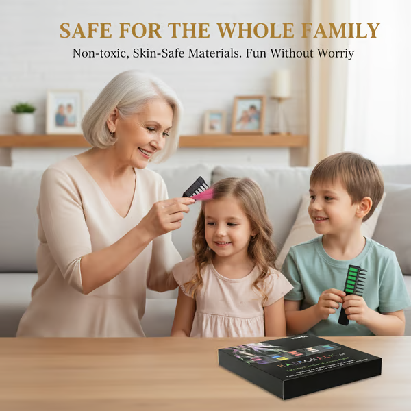 AQA™GlowDay 10-Color Hair Comb Set🌈