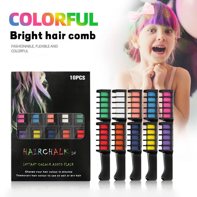 AQA™GlowDay 10-Color Hair Comb Set🌈