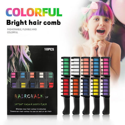 AQA™GlowDay 10-Color Hair Comb Set🌈