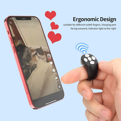 QIAWI ™Bluetooth Finger Ring Remote — Control Your Phone Without Touching It