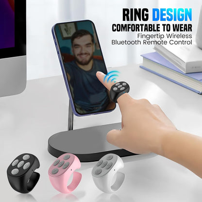 QIAWI ™Bluetooth Finger Ring Remote — Control Your Phone Without Touching It