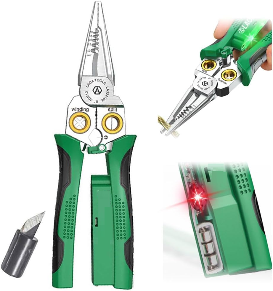 QIAWI ™8-in-1 Wire Strippers with Current Measurement