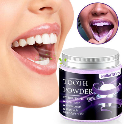 🦷 Erase Yellow Stains & Brighten Smile –SmileFitPro Purple Teeth Whitening Powder