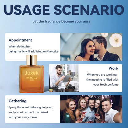 Juxek Honey Oud Unisex Perfume | Clean & Vegan Essential Oils | Long-Lasting Floral & Spicy Scent