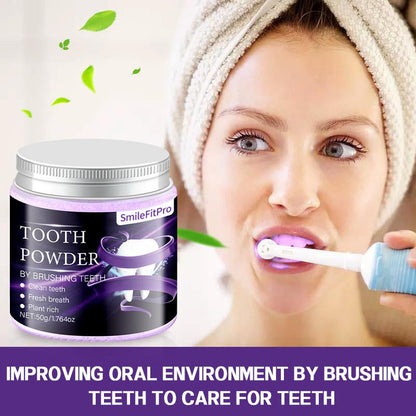 🦷 Erase Yellow Stains & Brighten Smile –SmileFitPro Purple Teeth Whitening Powder