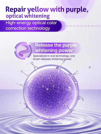 🦷 Lytic Enzy Purple Whitening Toothpaste Instant Stain Removal & Color Repair for Bright, Fresh Teeth.