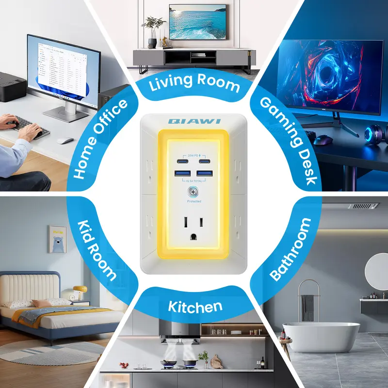 Too Many Plugs? This 9-in-1 Power Station Cleans Up the Mess Instantly🔥