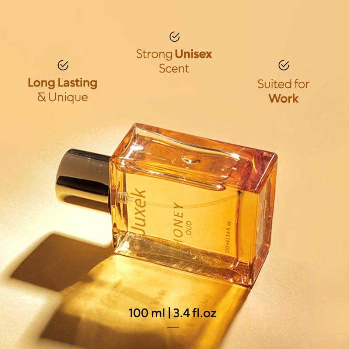 Juxek Honey Oud Unisex Perfume | Clean & Vegan Essential Oils | Long-Lasting Floral & Spicy Scent